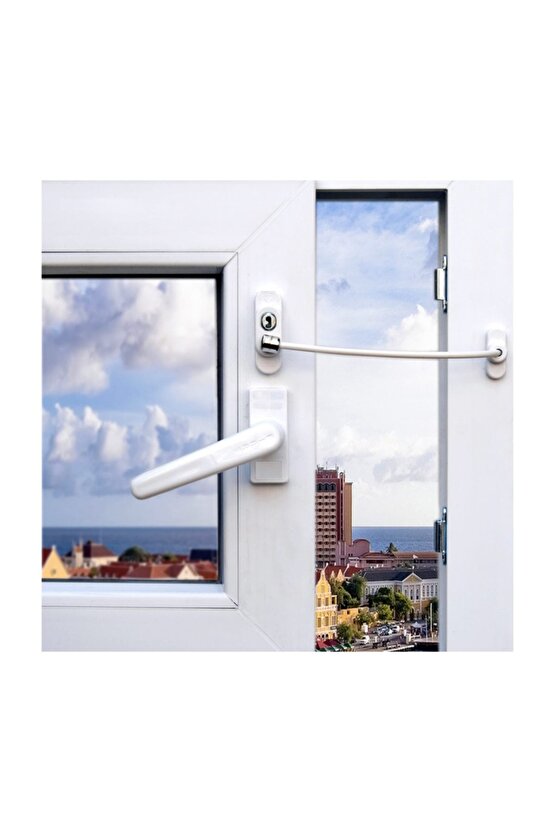 Pimapen Kapı, Pencere Çocuk Emniyet Kilidi - Halatlı - Beyaz