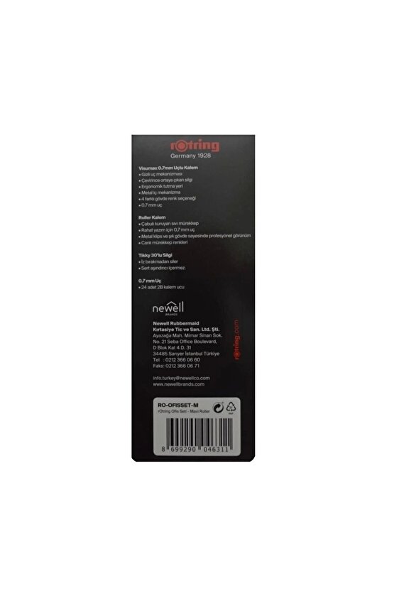 Visumax 0.7+ Roller 4 Lü Set Mavi