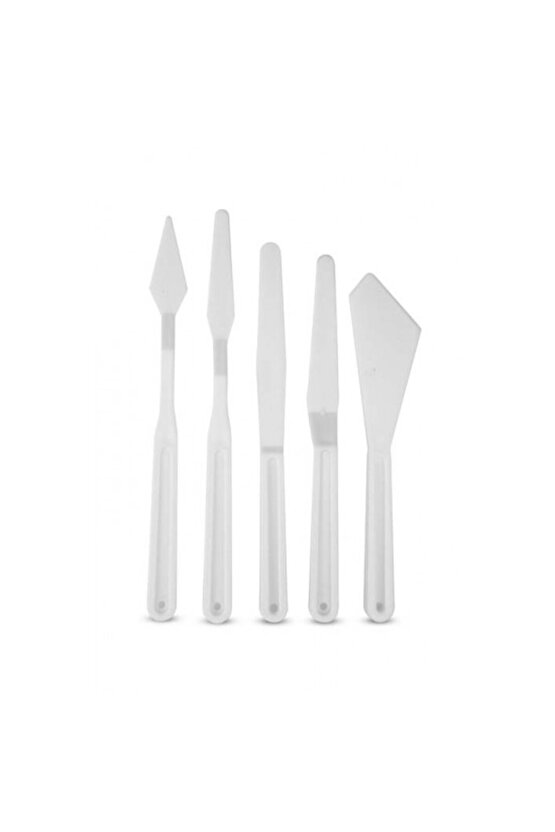 Plastik Spatula Set Beyaz  01343