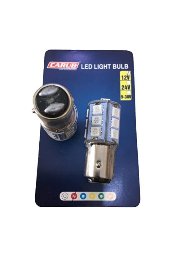 Stop Led Çift Duy Kırmızı Set
