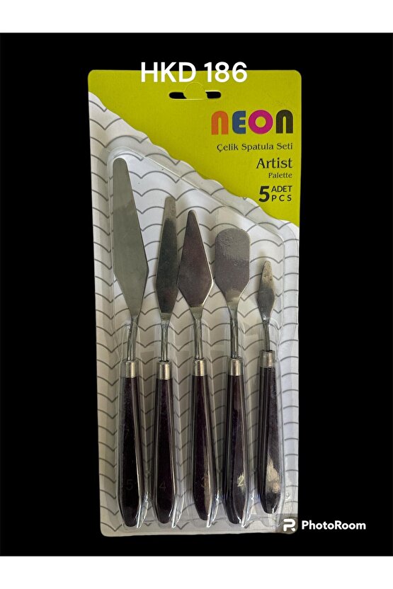 Metal spatula Resim Spatula Seti 5li, Yağlı Boya, Akrilik Boya, Tuval Için Metal Spatula 5li
