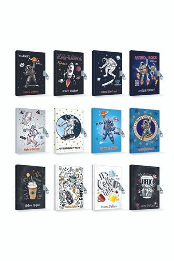 Çınar Uni Note Kilitli Günlük & Hatıra Defteri Skate