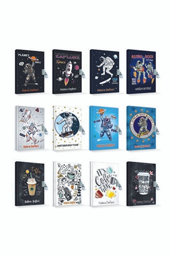 Çınar Uni Note Kilitli Günlük & Hatıra Defteri Skate