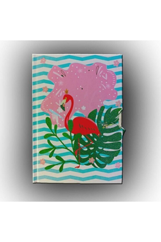 Çınar Uni Note Kilitli Günlük & Hatıra Defteri Flamingo Cloud