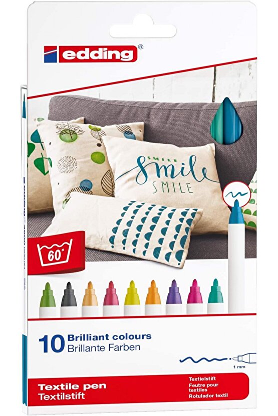 4600 10lu Kumaş Kalemi Set - Fun