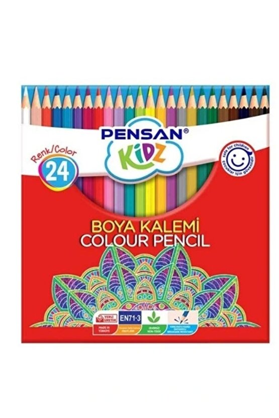 Kidz 24 Renk Kuru Boya Seti