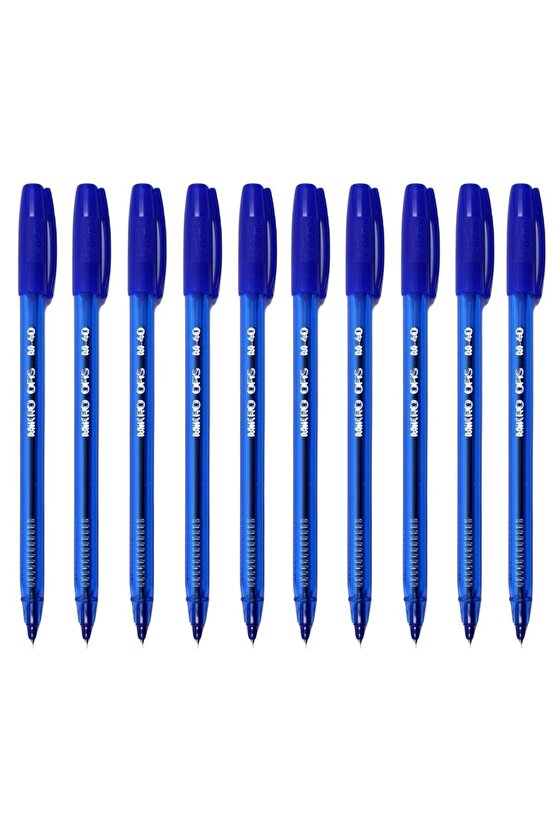 M-40 Tükenmez Kalem 1.0 Mm Mavi 10 Adet