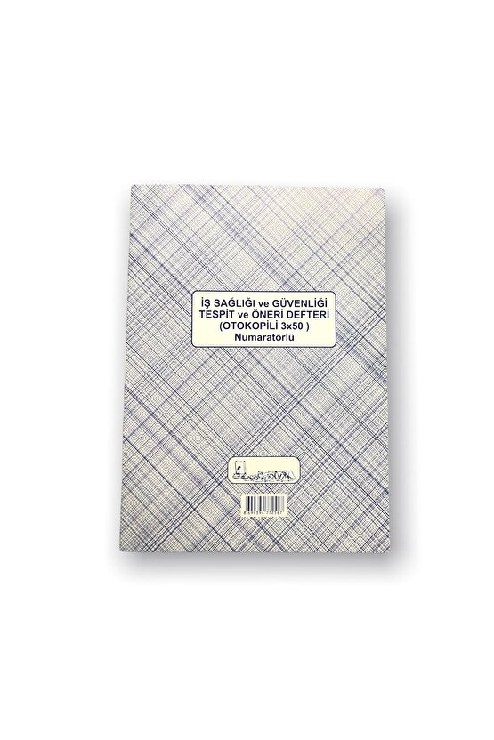 İş Sağlığı ve Güvenliği Tespit ve Öneri Defteri Cilt Kapak