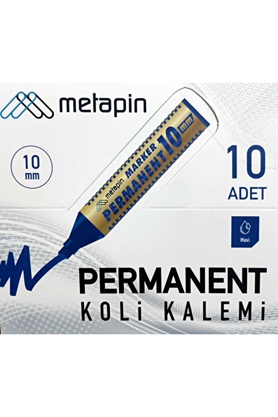 Metapin Koli Kalemi 10 Mm 10lu - Mavi