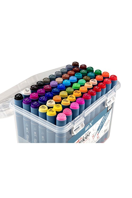 Art-x Sketch Marker Çift Taraflı Kalem Seti 60