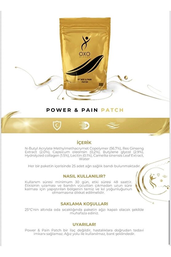Power Pain Patch Ağrı Bandı 25 Li Paket