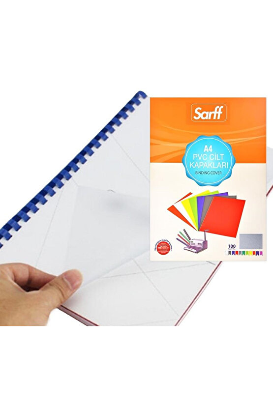 PVC 160mic. A4 Şeffaf Cilt Kapağı 100 L