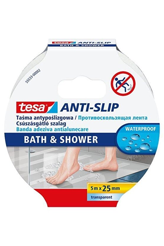 Islak Zemin için Kaydırmaz Bant, 5mx25mm