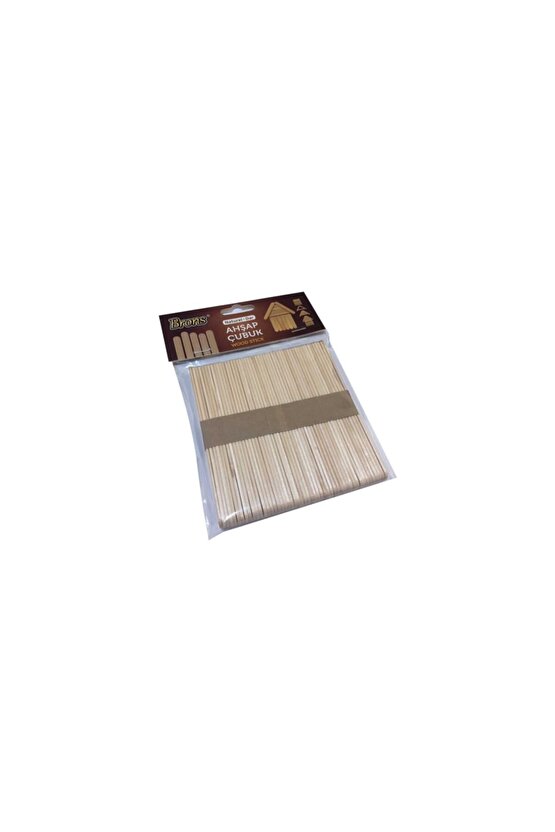 Naturel-dar-ahşab Çubuk- Dondurma Çubuğu- 50 Li Ölçüsü=1x 11 Cm El Işi Etkinlikleri ( Kırtasiye)