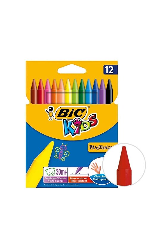 Kids 12 Li Keçeli Boya Kalemi+12 Li Plastidecor Silinebilir Mum Pastel Boya