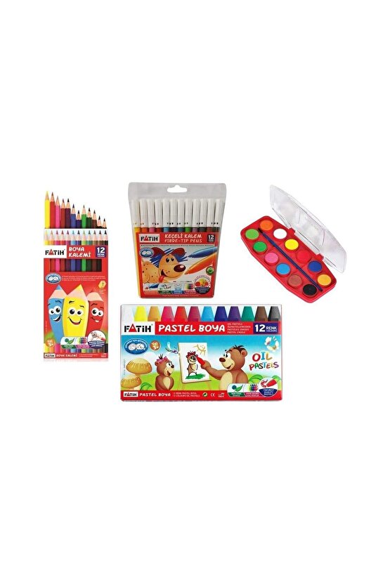 Okula Dönüş 4lü Boyama Seti