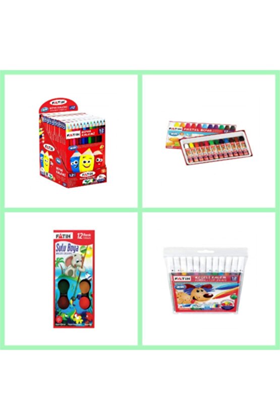 Okula Dönüş 4lü Boyama Seti