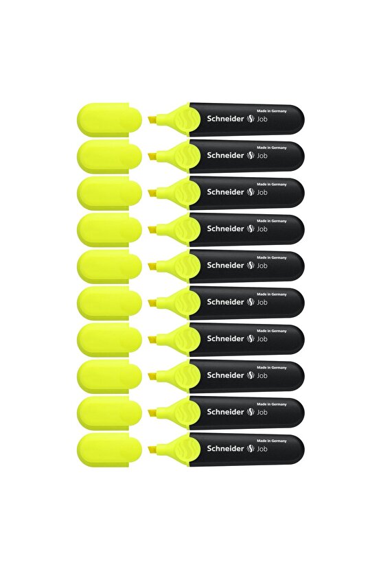 Schneider 150 Fosforlu Kalem Job Sarı 10 Lu Kutu
