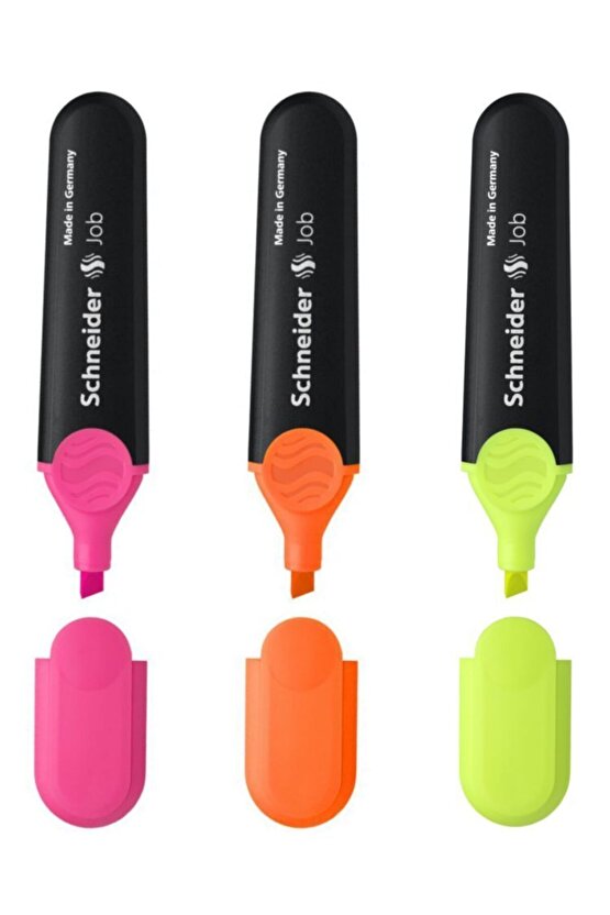 150 Job Fosforlu Kalem 1503 En Çok Kullanılan 3 Renk Doldurulabilir