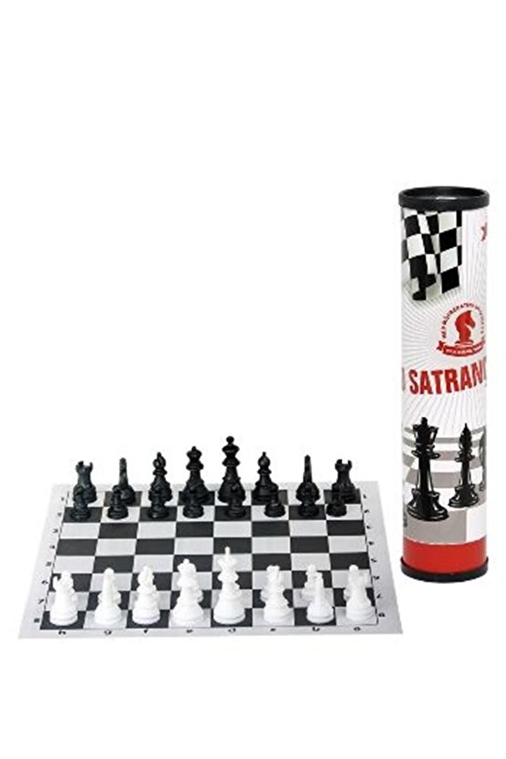 Okul Santranç Takımı Seti - Rulo Çantalı Okul Tipi