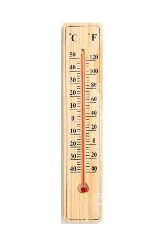Ahşap Derece Termometre Duvar Tipi Dayanıklı Termometre