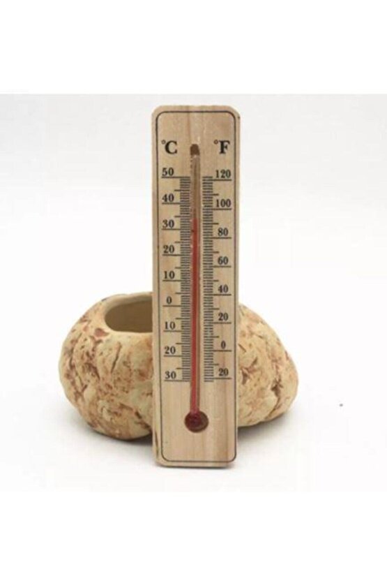 Ahşap Derece Termometre Duvar Tipi Dayanıklı Termometre