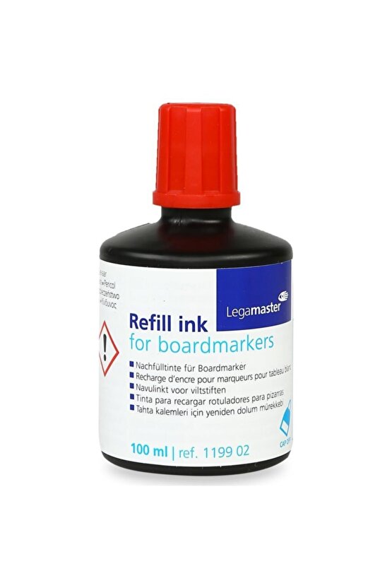 Legamaster Beyaz Yazı Tahtası Kalemi Yedek Mürekkebi 100ml Kırmızı