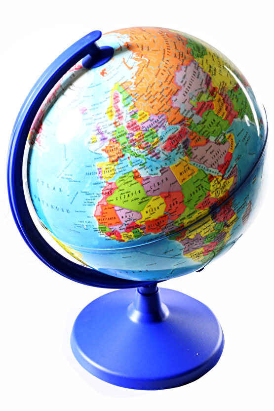 IŞIKLI SİYASİ DÜNYA KÜRE ( YERKÜRE ) 26 CM - YAZILIP SİLİNEBİLİR PARLAK YÜZEY