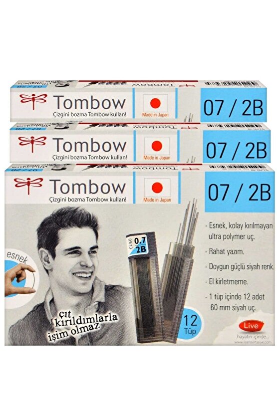 0.7 Mm 2b Versatil Kalem Ucu Klasik 36 Tüp