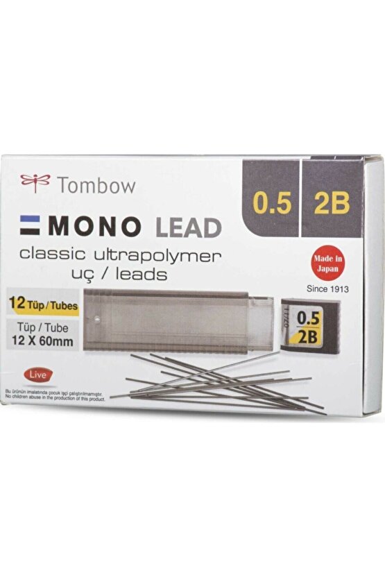 Mono Lead 0.5mm 2B Min (Uç) 12li Kutu
