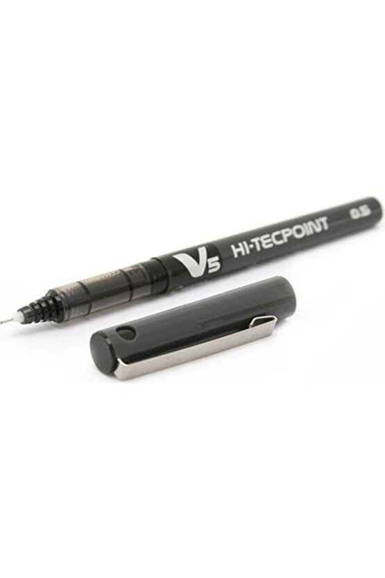 V5 Hi-Tecpoint İğne Uçlu Roller Kalem Mavi Siyah Kırmızı 3 Adet