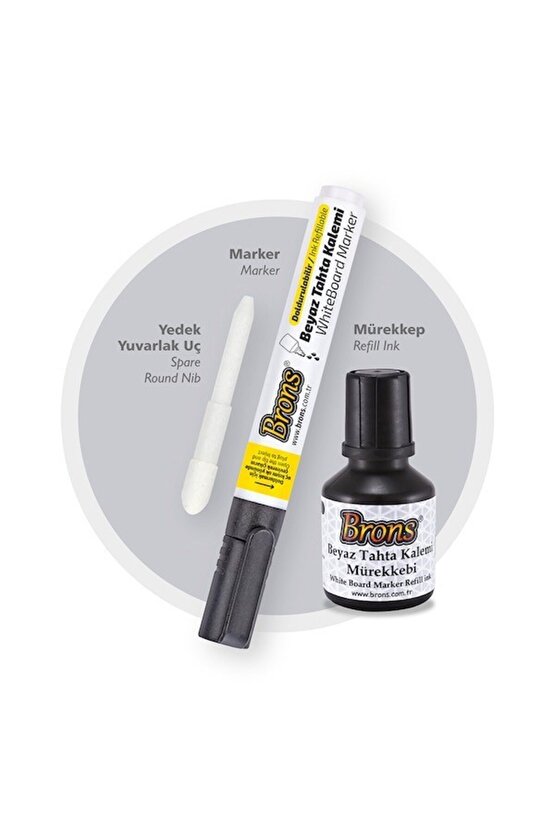 3lü Doldurulabilir Tahta Kalem Seti - 3 Tahta Kalemi - 30ml 3 Renk Mürekkep ve Yedek Kalem Uçları