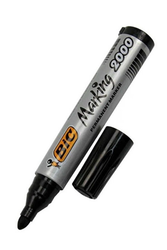 Siyah Yuvarlak Uç Permanent Koli Kalemi 2000