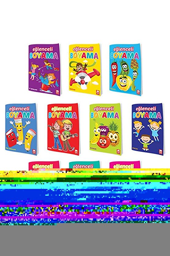 Eğlenceli Boyama Seti - 10 Kitap Takım  Kolektif  Ema Çocuk  9786058376618