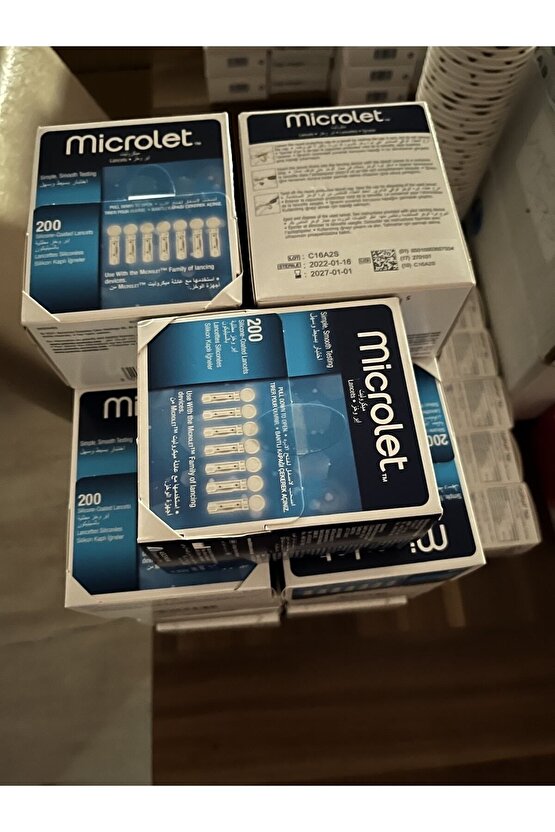 Ascensia Marka Contour Cihazlarla Uyumlu Microlet Lancet 200lük
