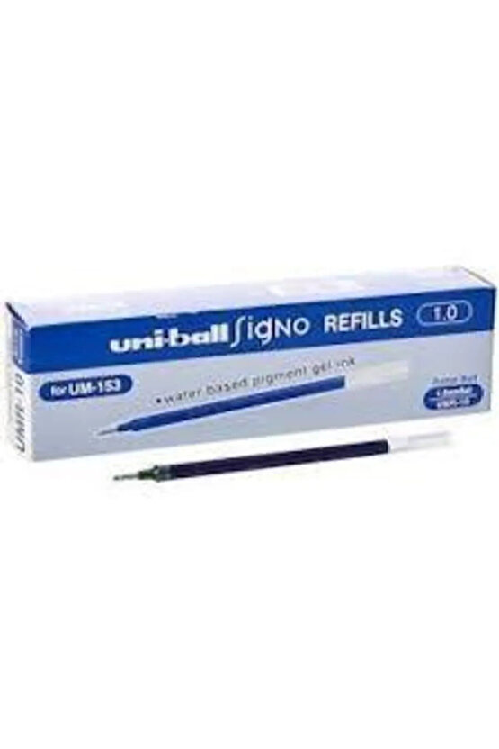 Uniball Umr-10 Signo Broad 1.0 Mm İmza Kalemi Yedeği Mavi - 12 Adet