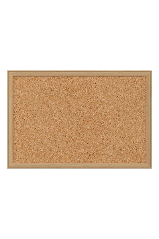 60x90 Cm Ahşap Çerçeve Mantar Pano