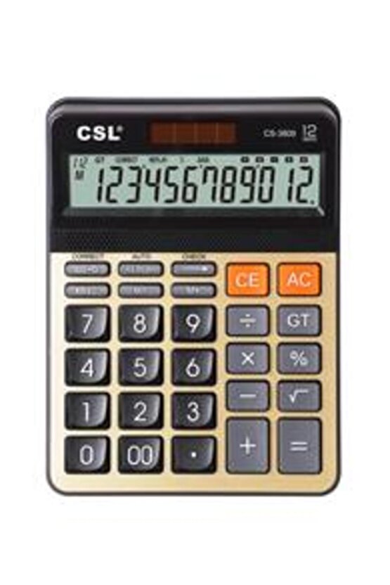 CS-3809 12 Hane Masa Tipi Hesap Makinesi