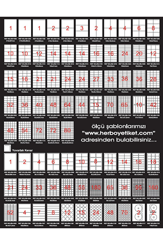 Hb-1037 70mmx37,12mm Beyaz Lazer Etiket