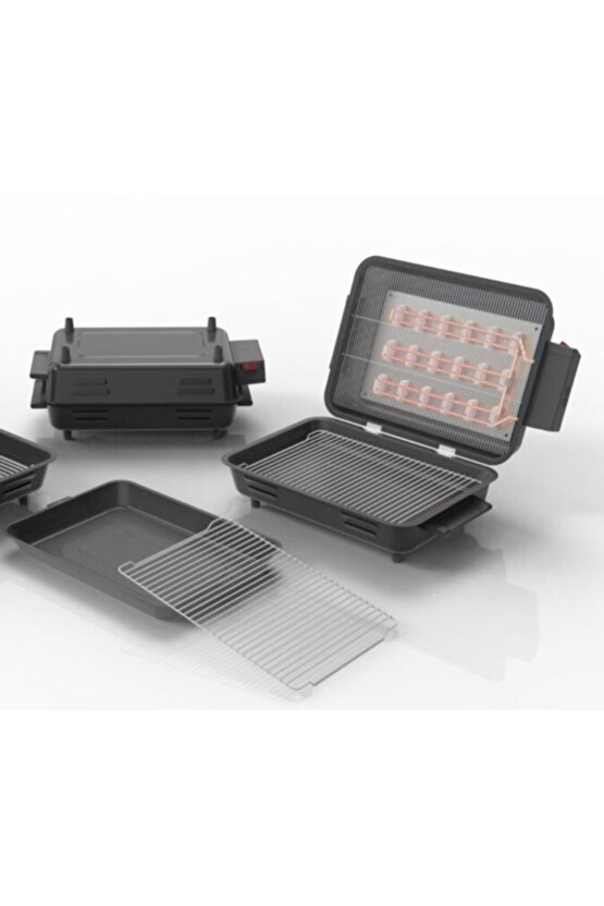 Tel Residanslı Elektirikli Telli Avrasya Mangal & Barbekü Dumansız Izgara