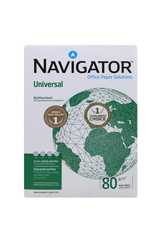 Navigator A4 Fotokopi Kağıdı 80 Gr. 1 Paket 500 Sayfa