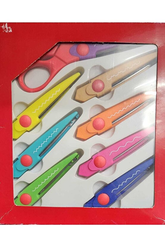 St-401 Şekilli Anaokulu Makası 8li Set