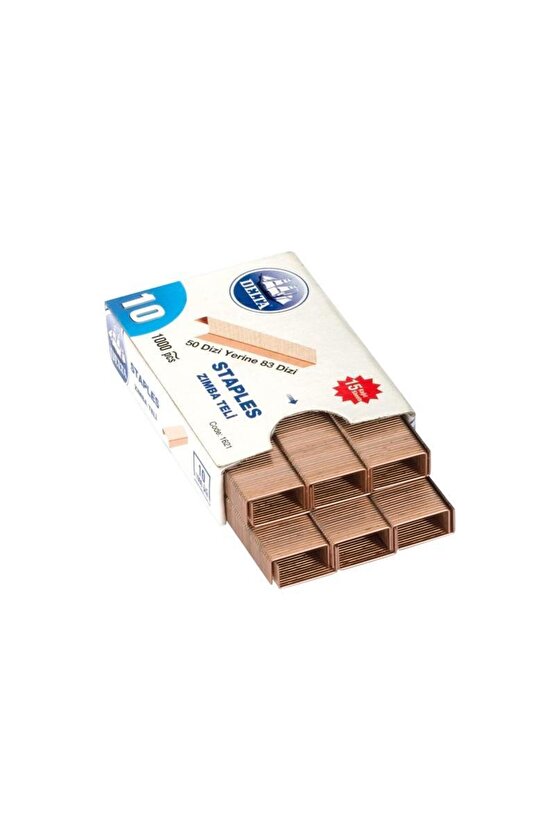 No:10 Sarı Zımba Teli 10lu Paket [1621]