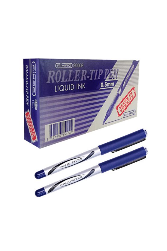 Aihao Roller 0.5 Pilot Kalem Mavi 12 Adet