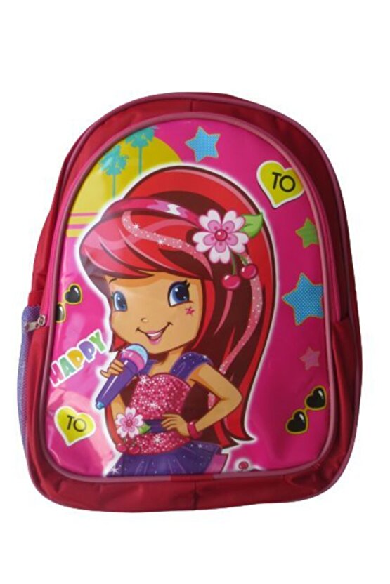 Kız Çocuk Beslenmeli Okul Sırt Çantası - 3 Bölmeli Fermuarlı Ilkokul Ortaokul Ve Beslenme Çantası