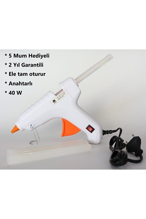 40w Sıcak Mum Silikon Tabancası Anahtarlı