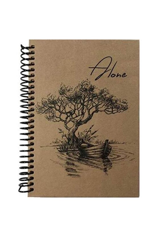 Kraft Spiralli Defter 80 Yaprak Çizgili 14 x 21 cm (A5)