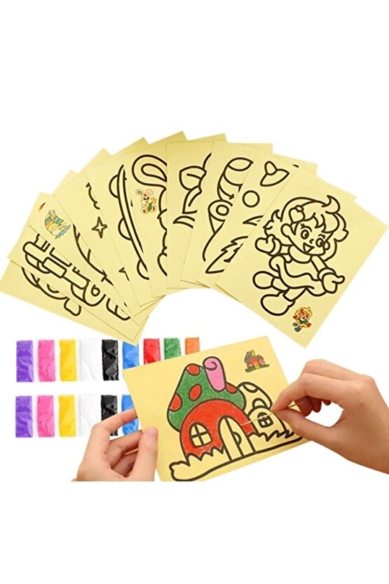 Kum Boyama Seti 10 Lu Sürpriz Hediyeli