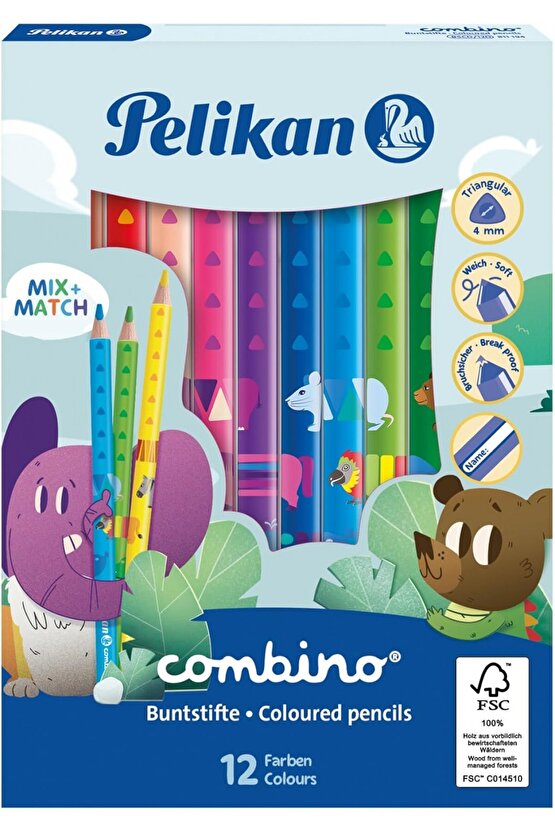 Combino 12li Jumbo Kuru Boya Kalemi  811194