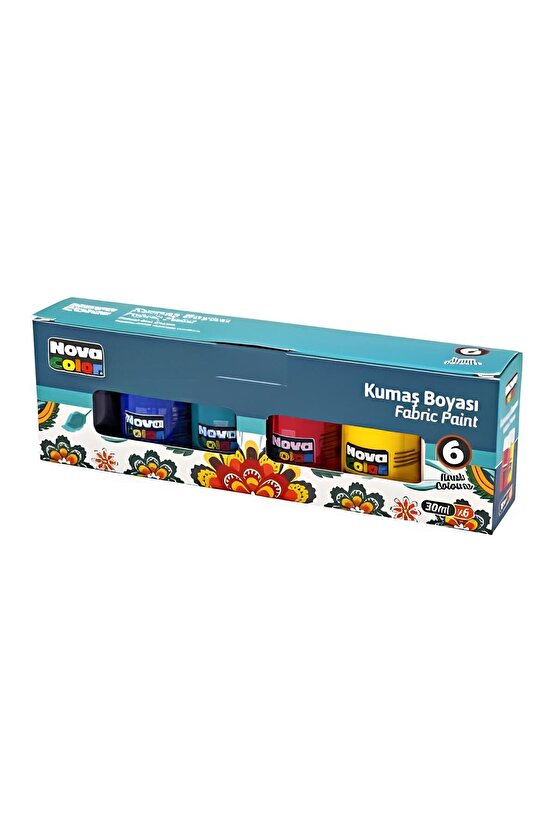 Ezg - Kumaş Boyası Nc 6 Renk X 30 Ml. Set